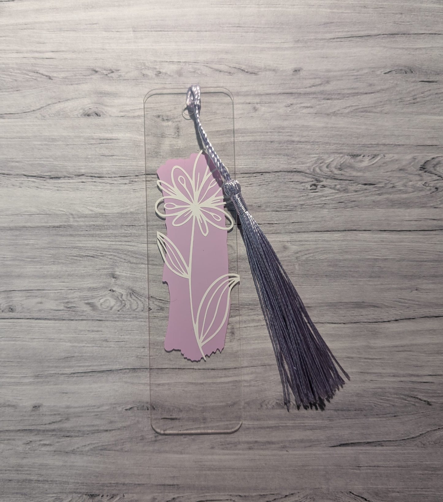 Pink/White floral Bookmark
