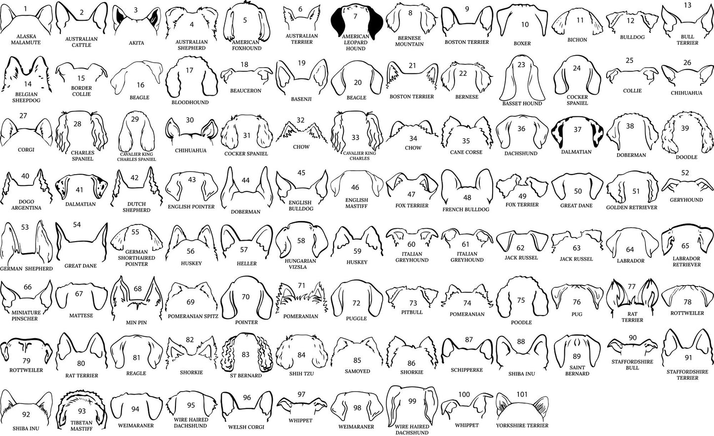 Dog Outline Vinyls